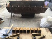 View Bucket teeth replacement on tracked shovel